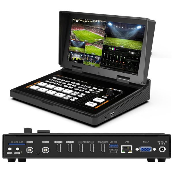 4Ch HDMI Multi-format Video Switcher with Ethernet Streaming and Recording