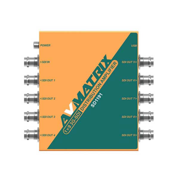 اسپلیتر آمپلی فایر 1 به 9 3G-SDI AVMATRIX SD1191