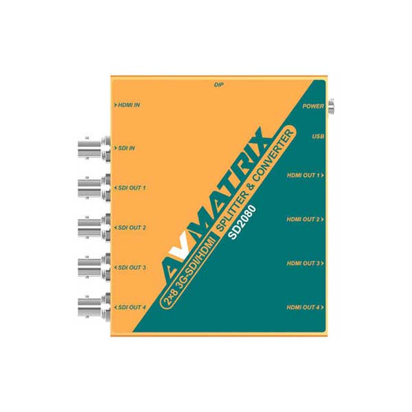 اسپلیتر و کانورتر 8 کانال AVMATRIX SD2080 SDI/HDMI